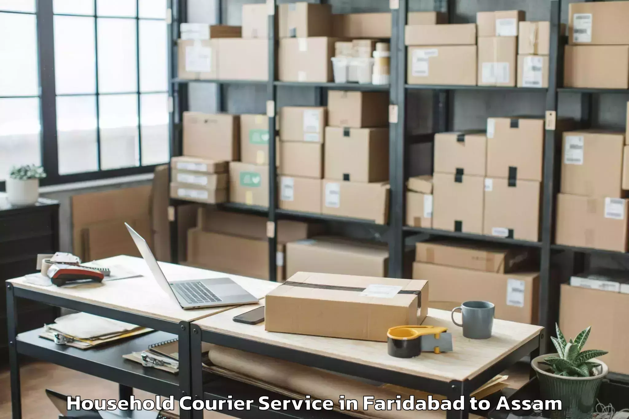 Discover Faridabad to Marigaon Household Courier